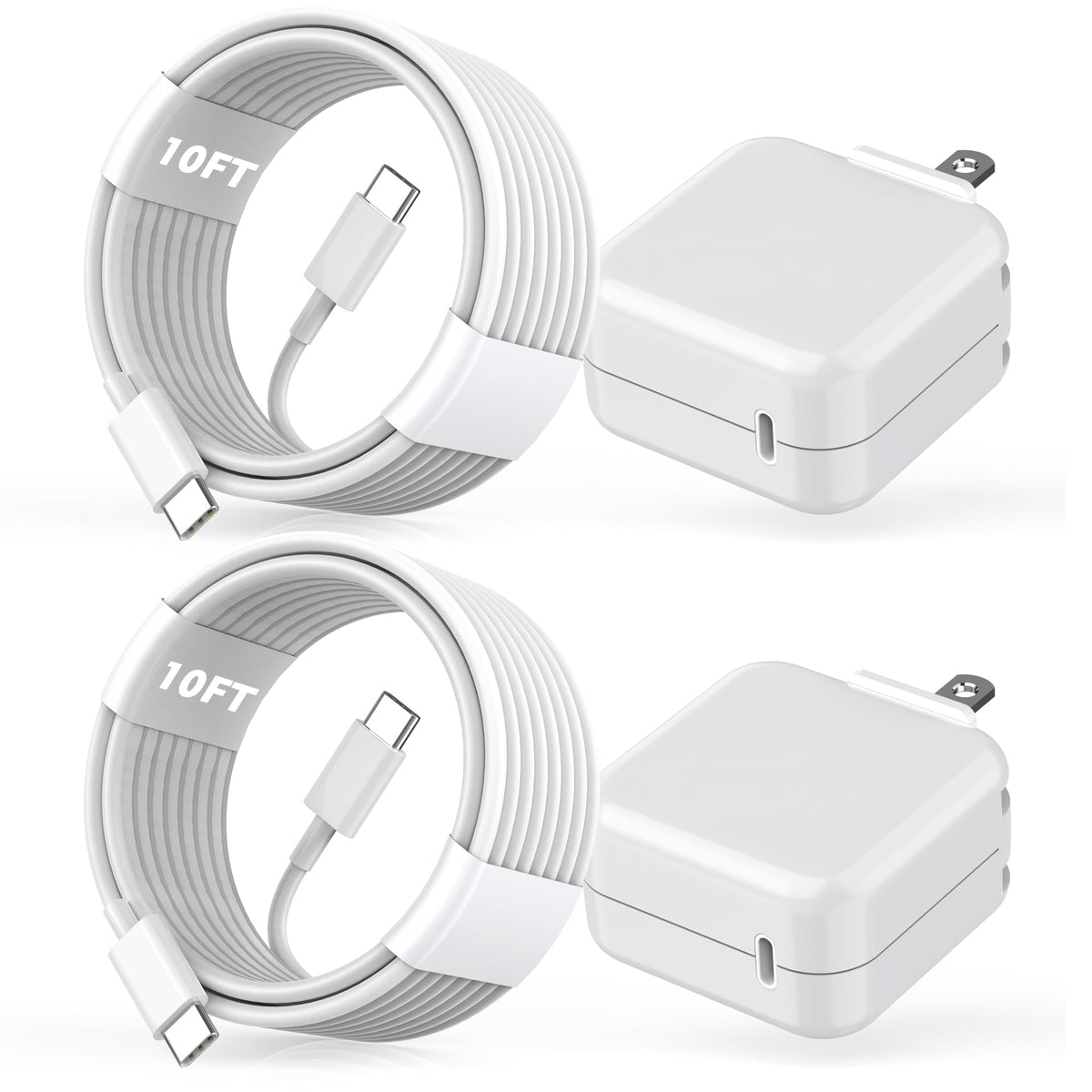 ProTVSolutions 30W USB-C charger powering a MacBook Air quickly.