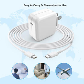 Box includes two chargers and two long cables for travel.