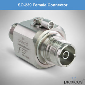 Proxicast arrester with gas discharge tube emphasizing surge protection