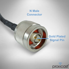 Proxicast double-shielded LMR240-style coax minimizes signal loss.
