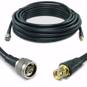 Proxicast front view showing RP-SMA to N male connectors and reliable connection