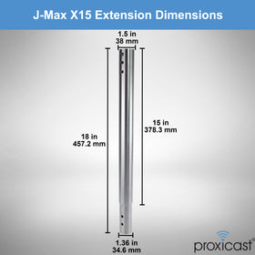 Proxicast J-Max mount compatibility with 18in and XL variants.
