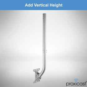 Proxicast J-Max mount height extension demonstrates vertical gain.