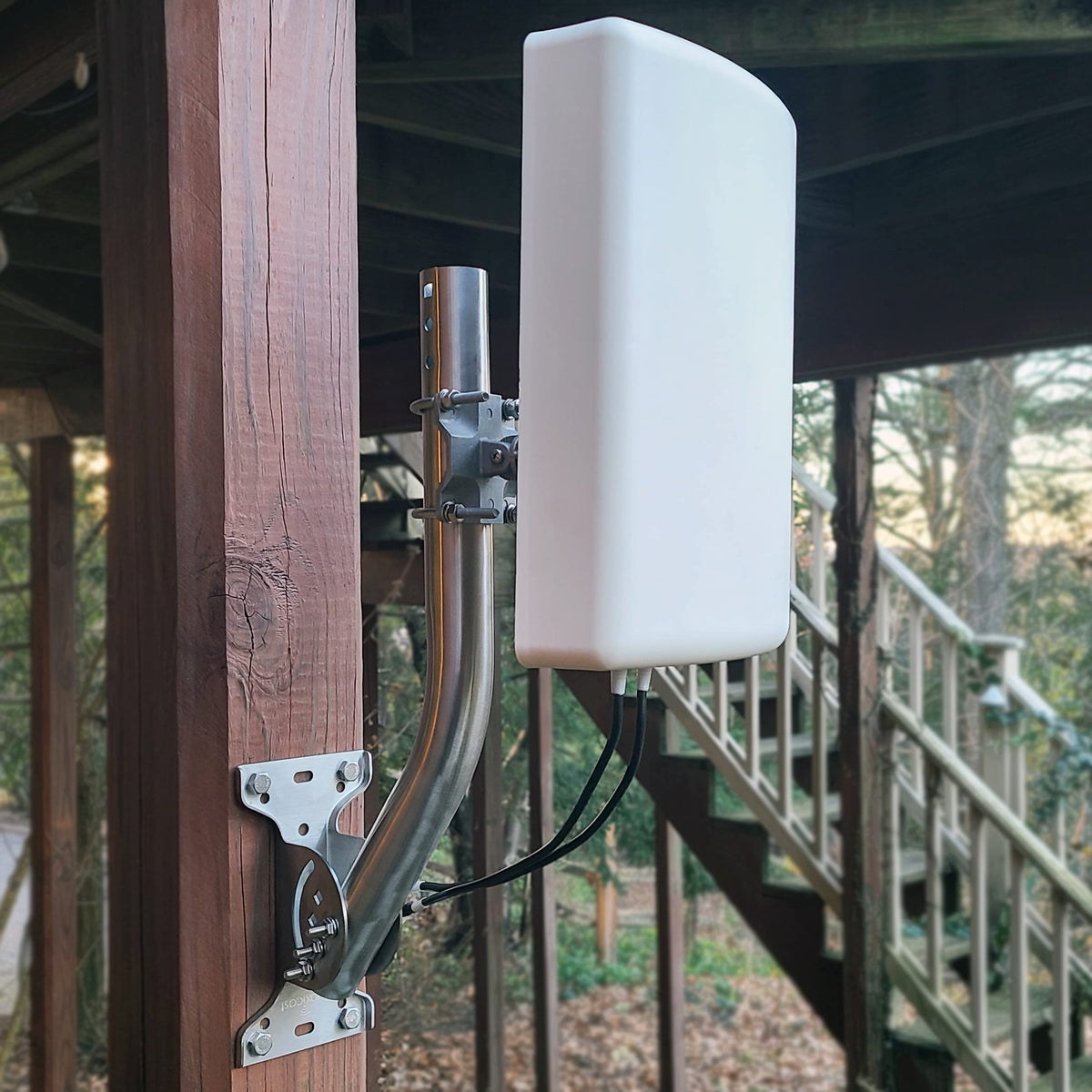 Proxicast rooftop installation showcasing weatherproof materials and reliability