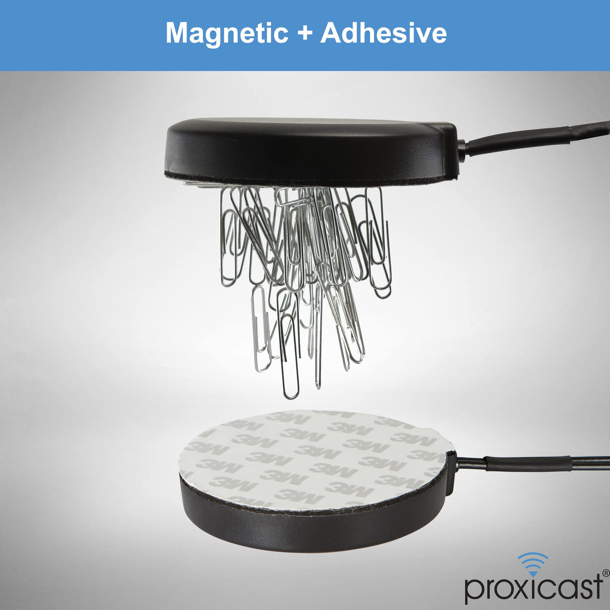 Proxicast underside magnetic mount detail illustrating secure metal mounting benefit
