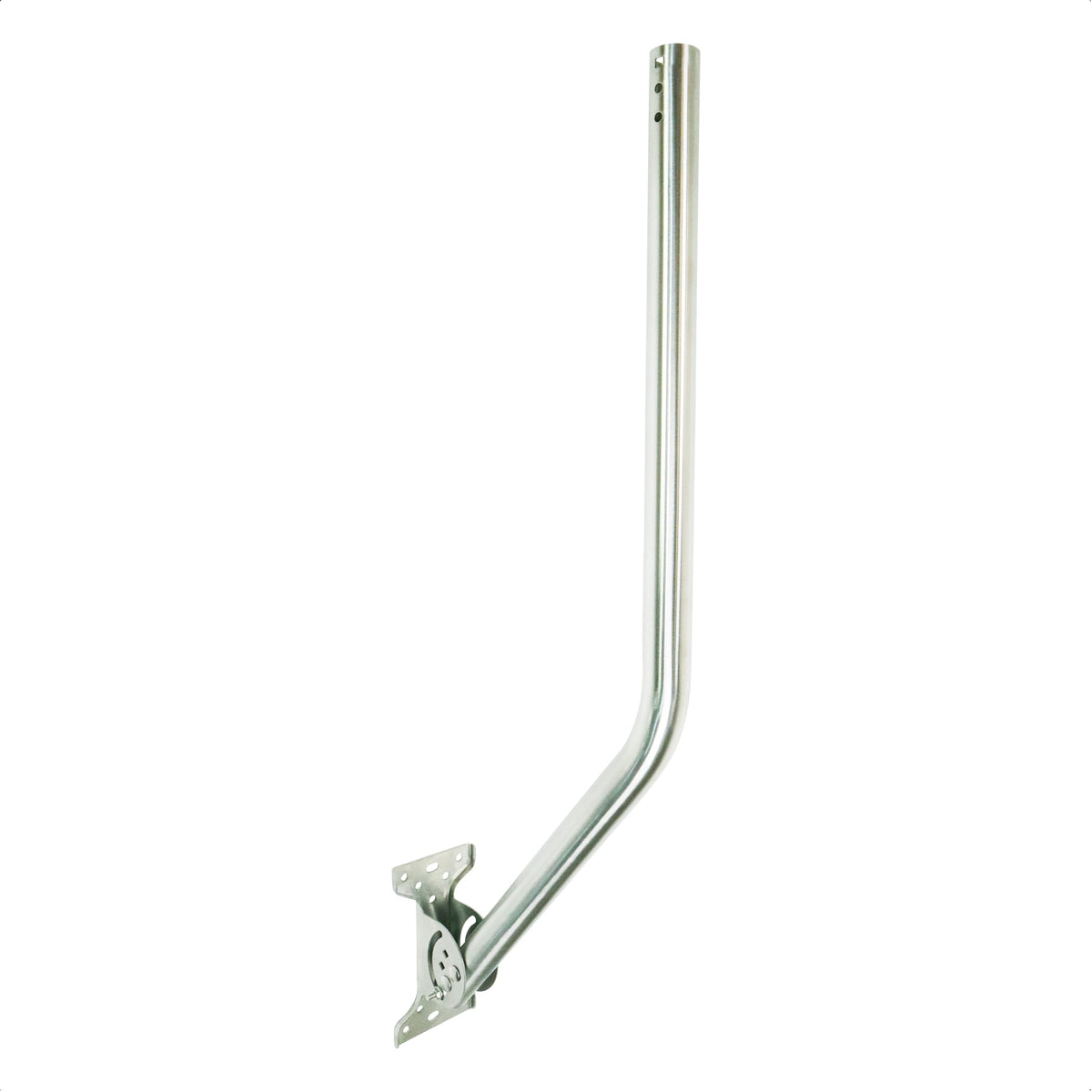 Proxicast Pro-Grade Antenna Mount front view highlights outdoor-ready aluminum construction for reliability.