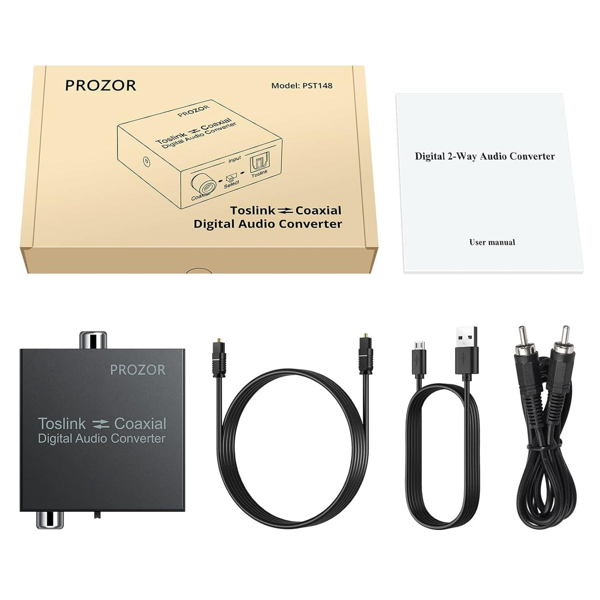 PROZOR 192K compatible with Apple TV, Blu-ray, soundbars and more.