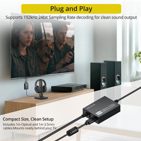 PROZOR 192kHz DAC compact design fits small spaces without clutter