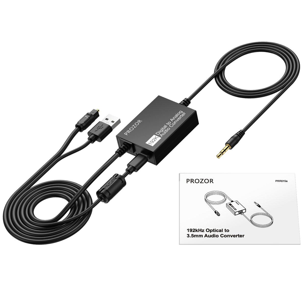 PROZOR 192kHz DAC supports 24-bit/192kHz streams for detailed playback