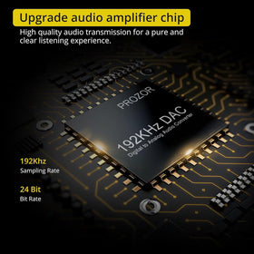PROZOR DAC Toslink input with 1 m cable included for quick setup