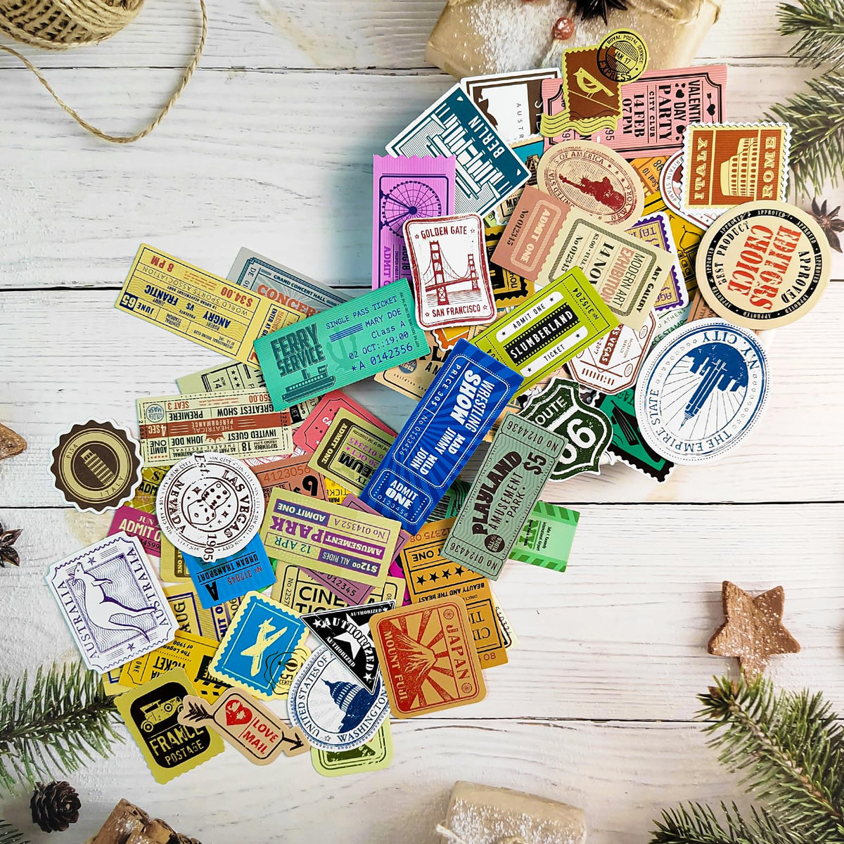 PRSTINCOL travel sticker Pyramids of Egypt for scrapbooks