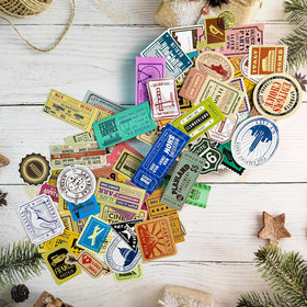 PRSTINCOL travel sticker Pyramids of Egypt for scrapbooks