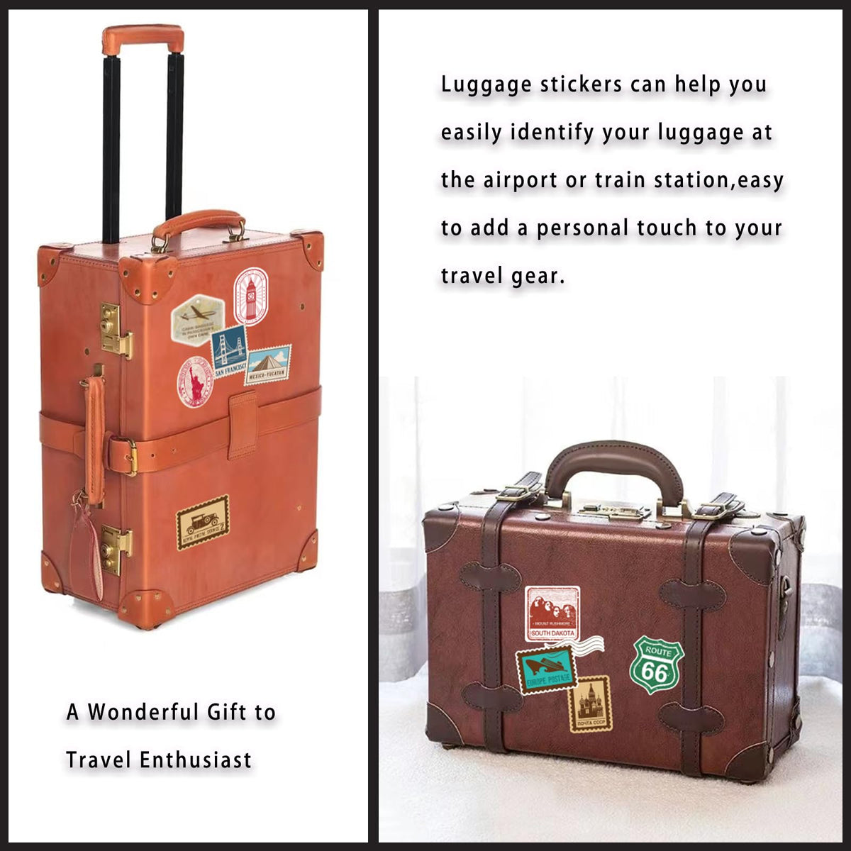 PRSTINCOL travel sticker London Bridge for luggage labeling
