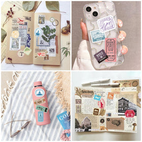 PRSTINCOL vintage ticket sticker museum ticket great for scrapbooks