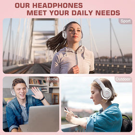 Prtukyt 6S headphones with 20-hour battery for extended listening sessions.