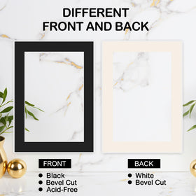 Prudiut 12x16 mats suited for 8.5x11 photos in frames.