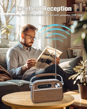 PRUNUS J-130 Bluetooth setup for wireless playback.