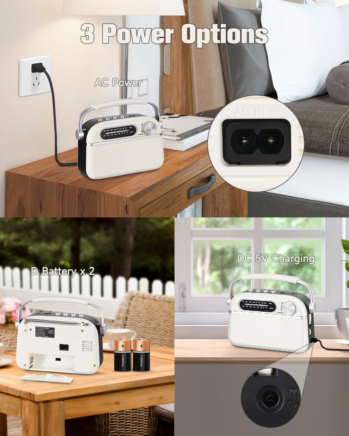 PRUNUS J-130 Bluetooth connection for wireless audio playback.