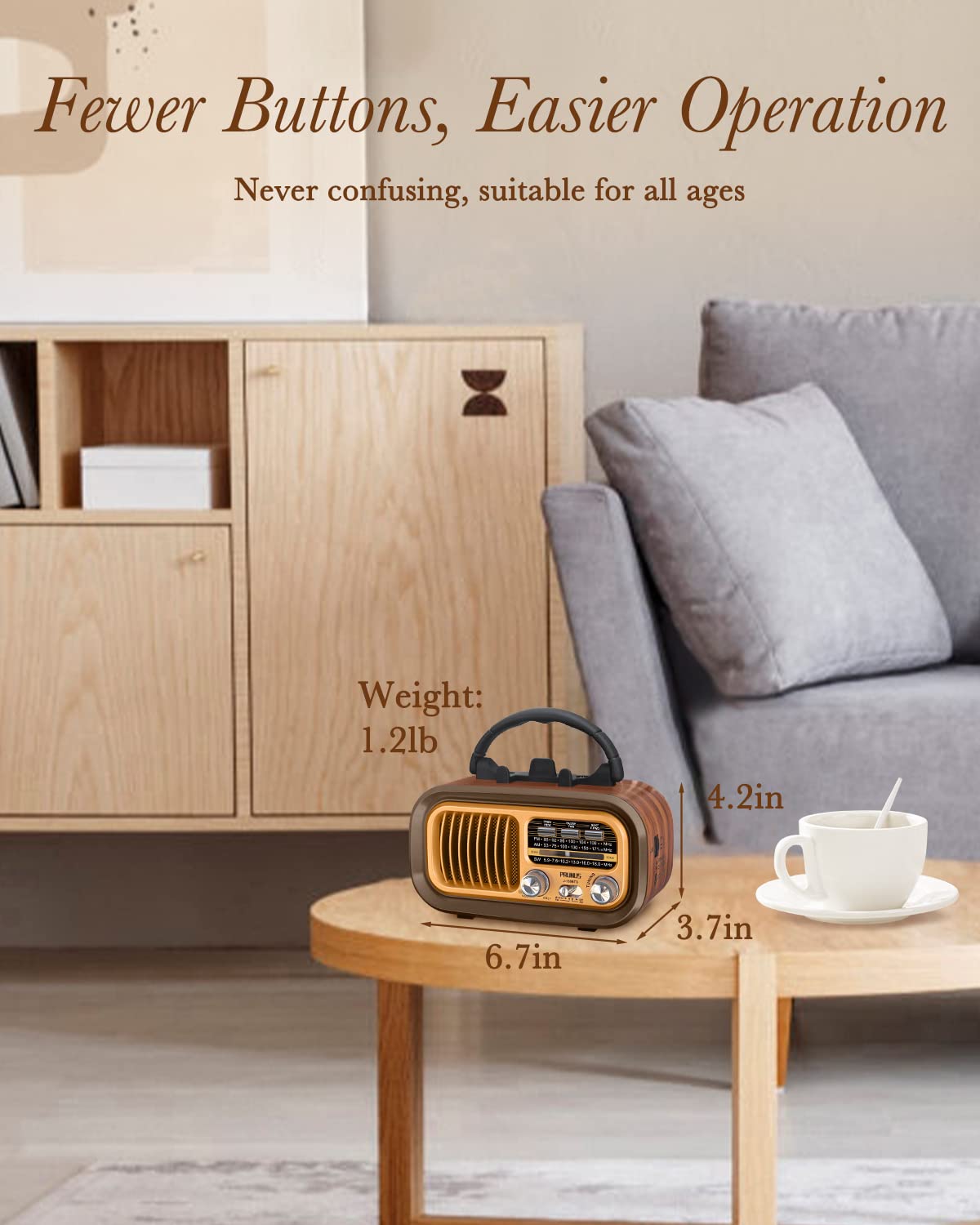 PRUNUS J-150 TWS stereo pairing for larger room sound.