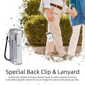 PRUNUS J-166 back-clip view for easy clipping to pocket or bag.