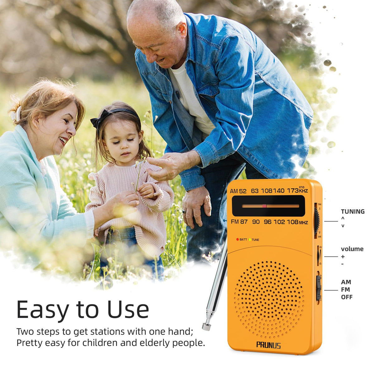 PRUNUS J-166 built-in speaker and DSP reception for clear signals