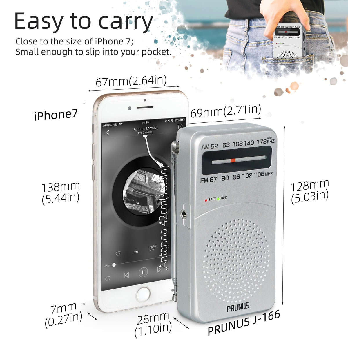 PRUNUS J-166 speaker-front delivers clear sound for news and music.