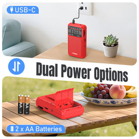 PRUNUS J-211 easy-use knobs simplify tuning and volume control for quick station access.