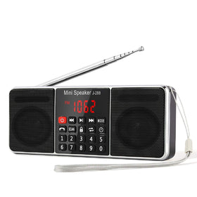 PRUNUS J-288 with extended antenna enhances AM/FM reception for crisper listening