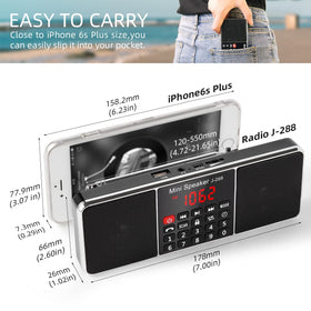 PRUNUS J-288 dual 3W stereo speakers deliver rich, immersive sound
