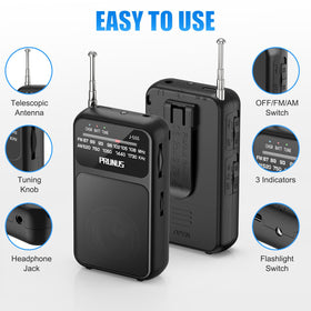 PRUNUS J-555 7-7 inch telescopic antenna delivers strong reception.