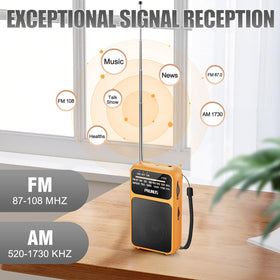 PRUNUS J-555 telescope antenna improves AM FM signal reception.