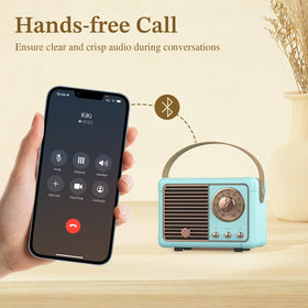 PRUNUS J-999 on desk showing compact footprint and convenient hands-free calls