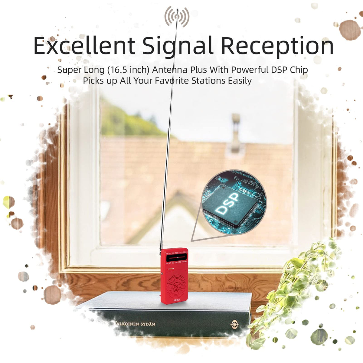 PRUNUS J-166 battery indicator helps monitor power levels while on the go