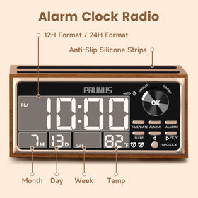 PRUNUS J-177 top view with phone on 15W wireless charging pad for cable-free convenience