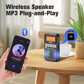 PRUNUS J525 rear ports showing micro SD slot, 3.5mm jack, and charging port for versatility