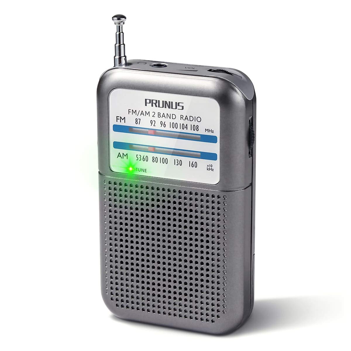 PRUNUS pocket radio with compact dimensions for easy carry during walks