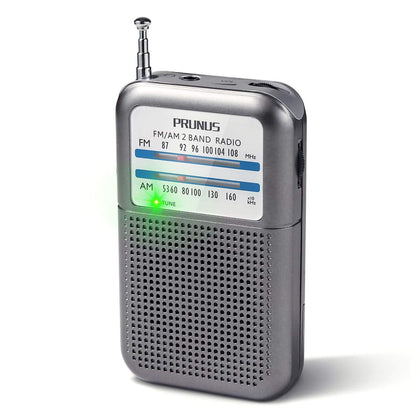 PRUNUS pocket radio with compact dimensions for easy carry during walks