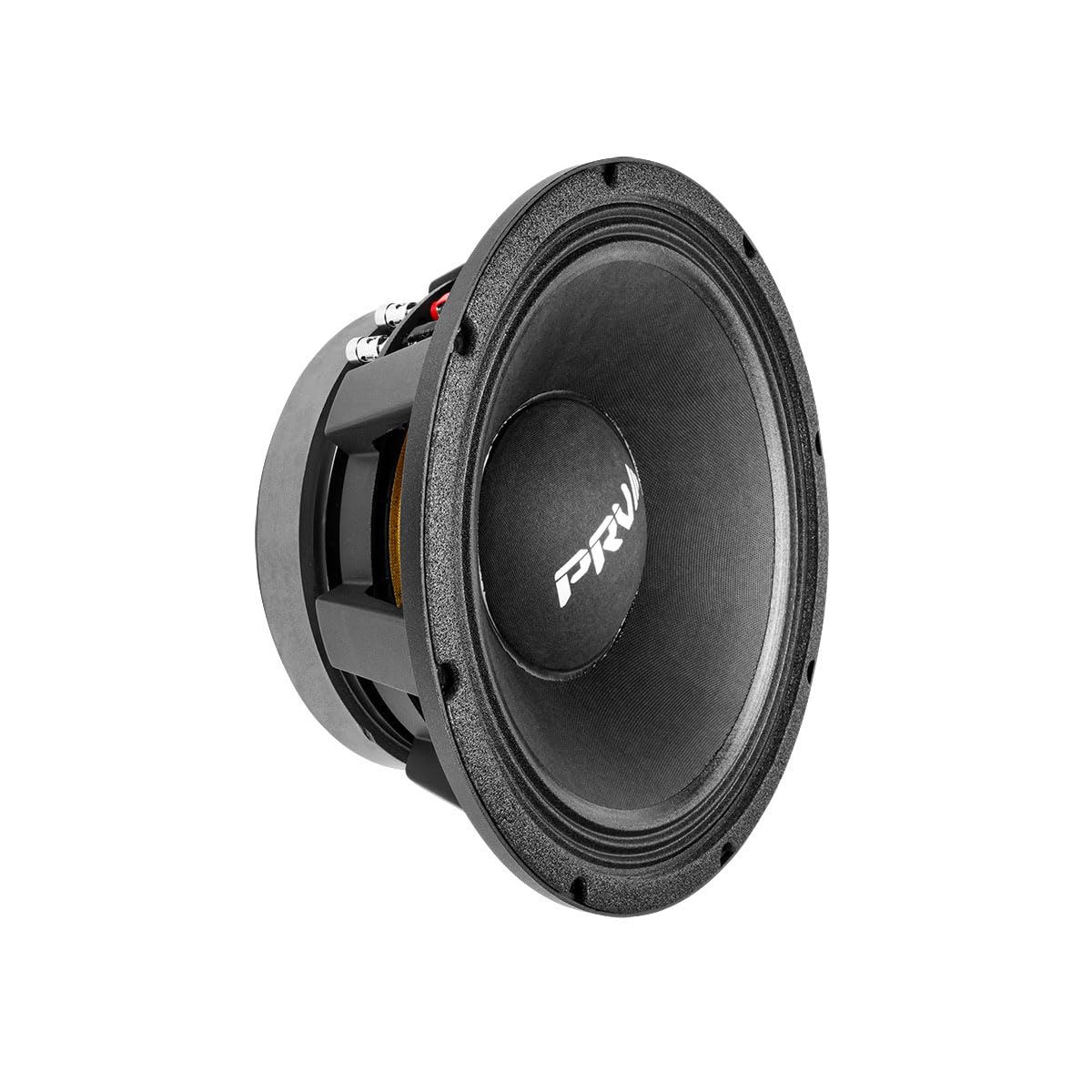 PRV Audio 12MR2000 voice coil close-up highlighting 4-inch CCAW high-efficiency coil