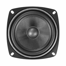 PRV AUDIO mounted in small speaker box illustrating system integration