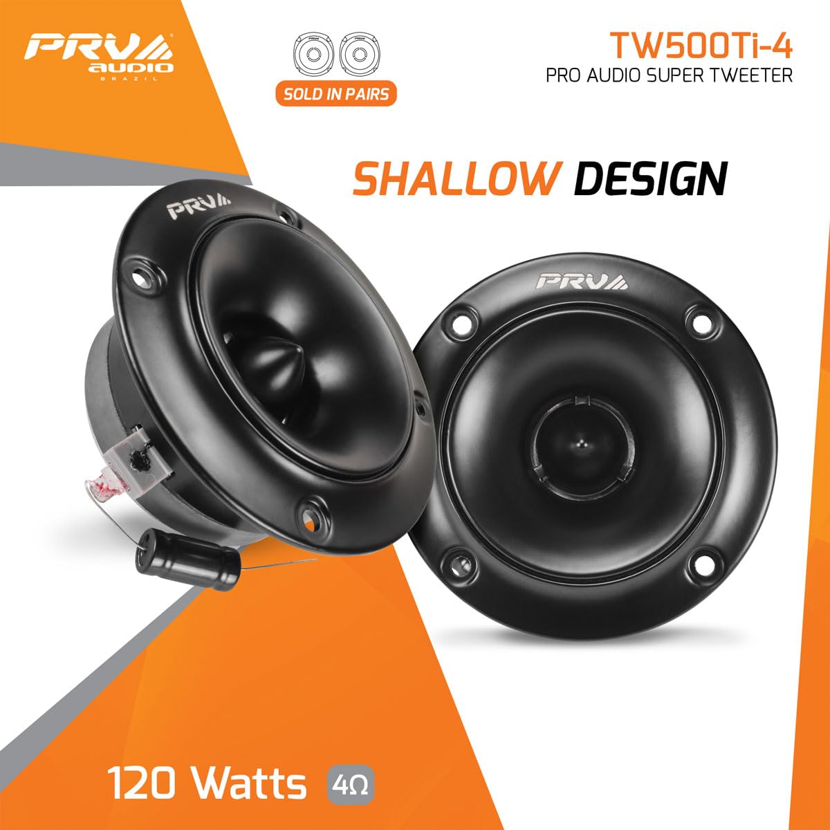 PRV Audio 6.5-inch midrange speaker back view shows magnet and build.