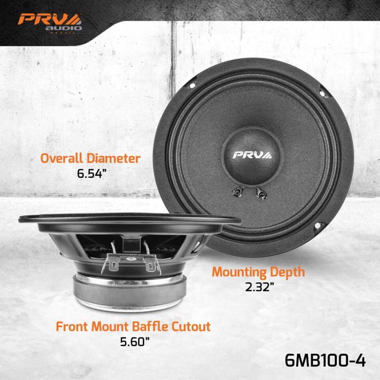 PRV AUDIO speaker mounted in car door demonstrating factory-fit upgrade