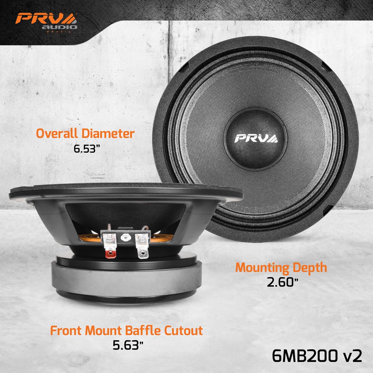PRV Audio 6MB200 v2 double-roll surround for stable bass response