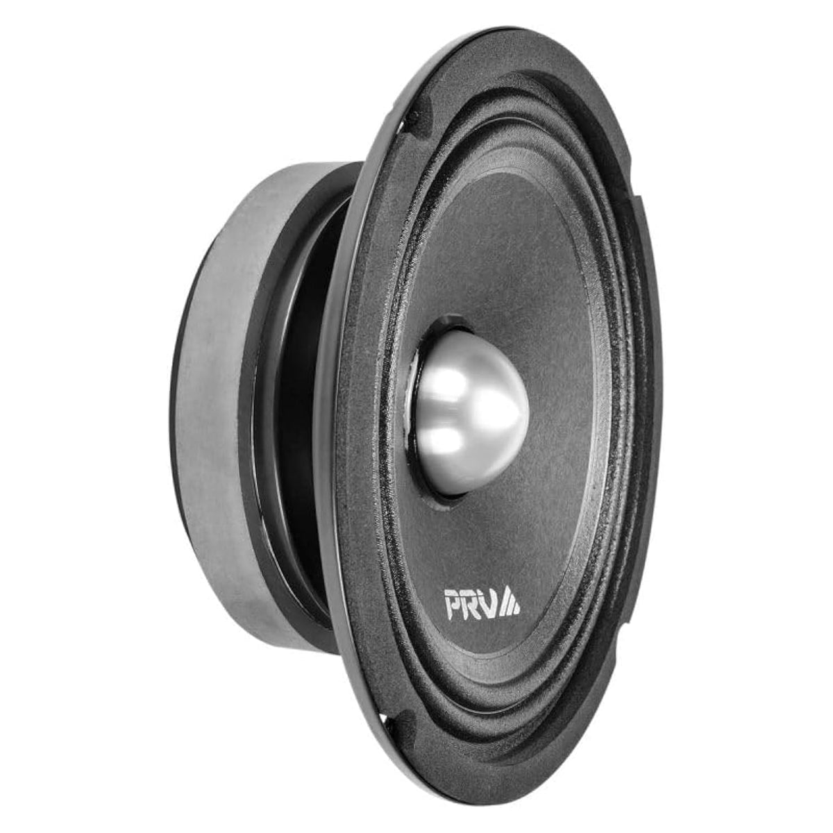 PRV AUDIO front view of 6.5" slim midrange showing clean cone and mounting holes for accurate sound