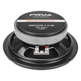 PRV AUDIO size comparison with ruler to show compact form factor for easy installation