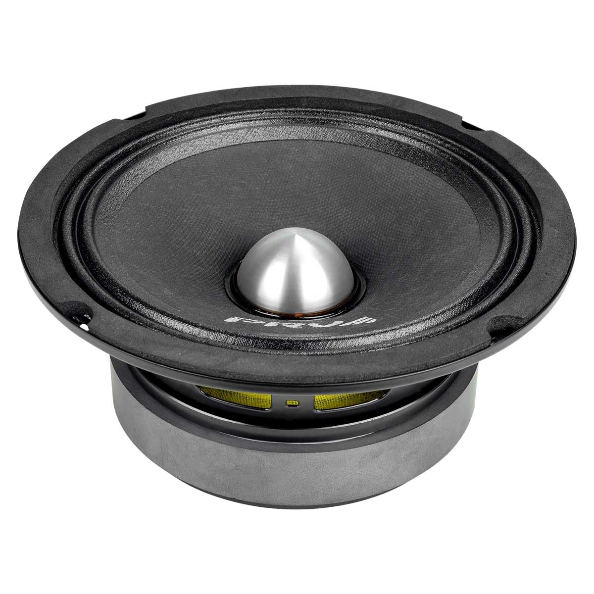 PRV AUDIO magnet and terminal detail illustrating robust connection and power handling
