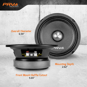 PRV AUDIO 6MR400-4 pair ready for upgrade in a multi-driver system