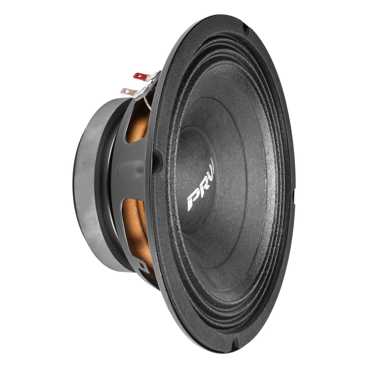 PRV AUDIO 8MB450 v2 front view showing mounting and grille compatibility for accurate midbass