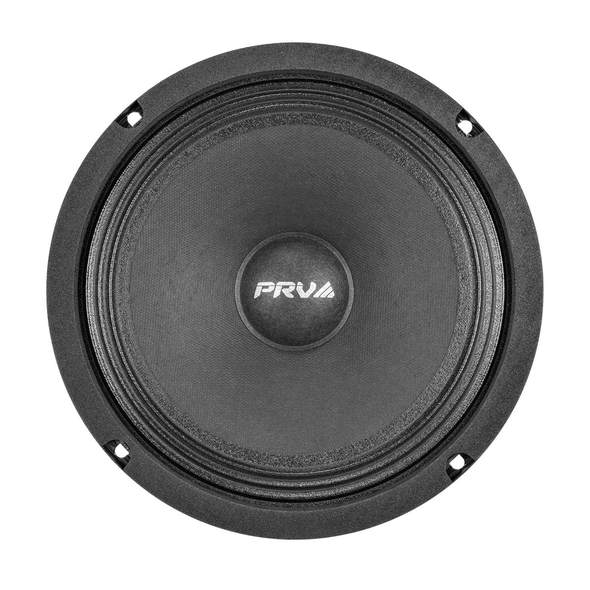 PRV AUDIO cone close-up showing pressed fiber cone for natural midrange clarity