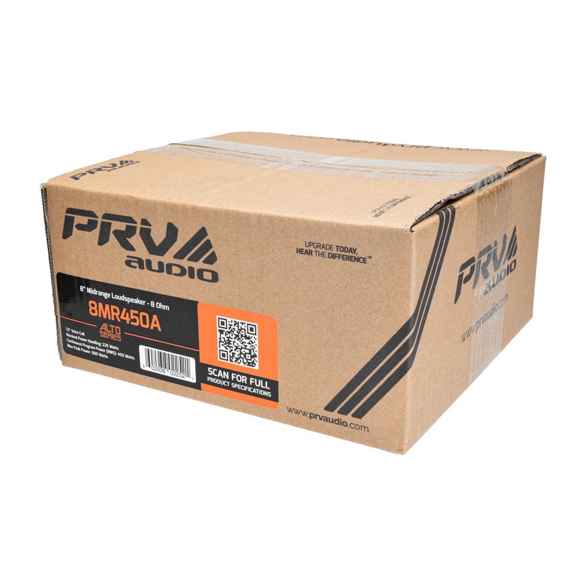 PRV AUDIO mounted in three-way cabinet demonstrating high-output professional use