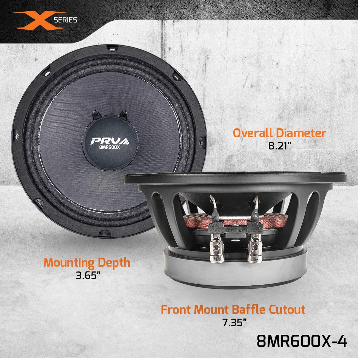 PRV Audio 8MR600X-4 in compact enclosure demonstrates strong midrange output